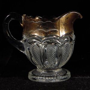 Early American Pressed Glass Individual Creamer United States Glass Company